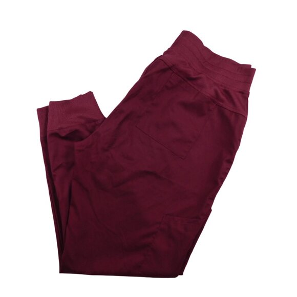 Landau ProFlex Scrub Pants Burgundy / Wine Size M Two-Way Stretch - Picture 1 of 8